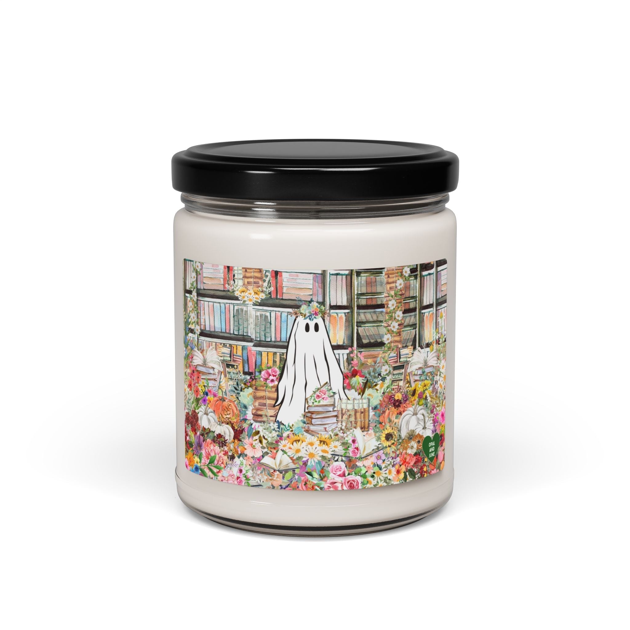 Bookish Ghost Candle