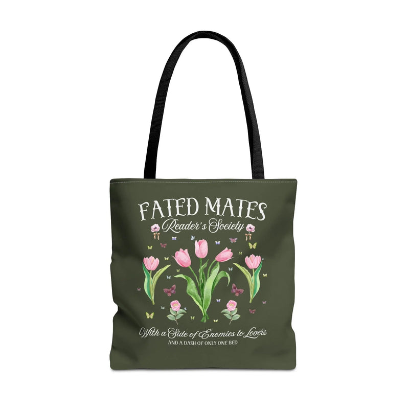 Bookish Romance Reader Tote Bag, Bookworm Who Loves Romantasy Romance Tropes - BIG FRENCHIES
