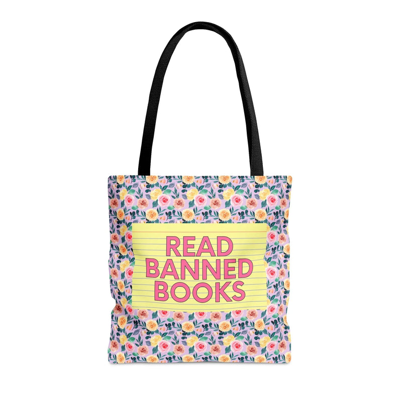 Floral Read Banned Books Tote - BIG FRENCHIES