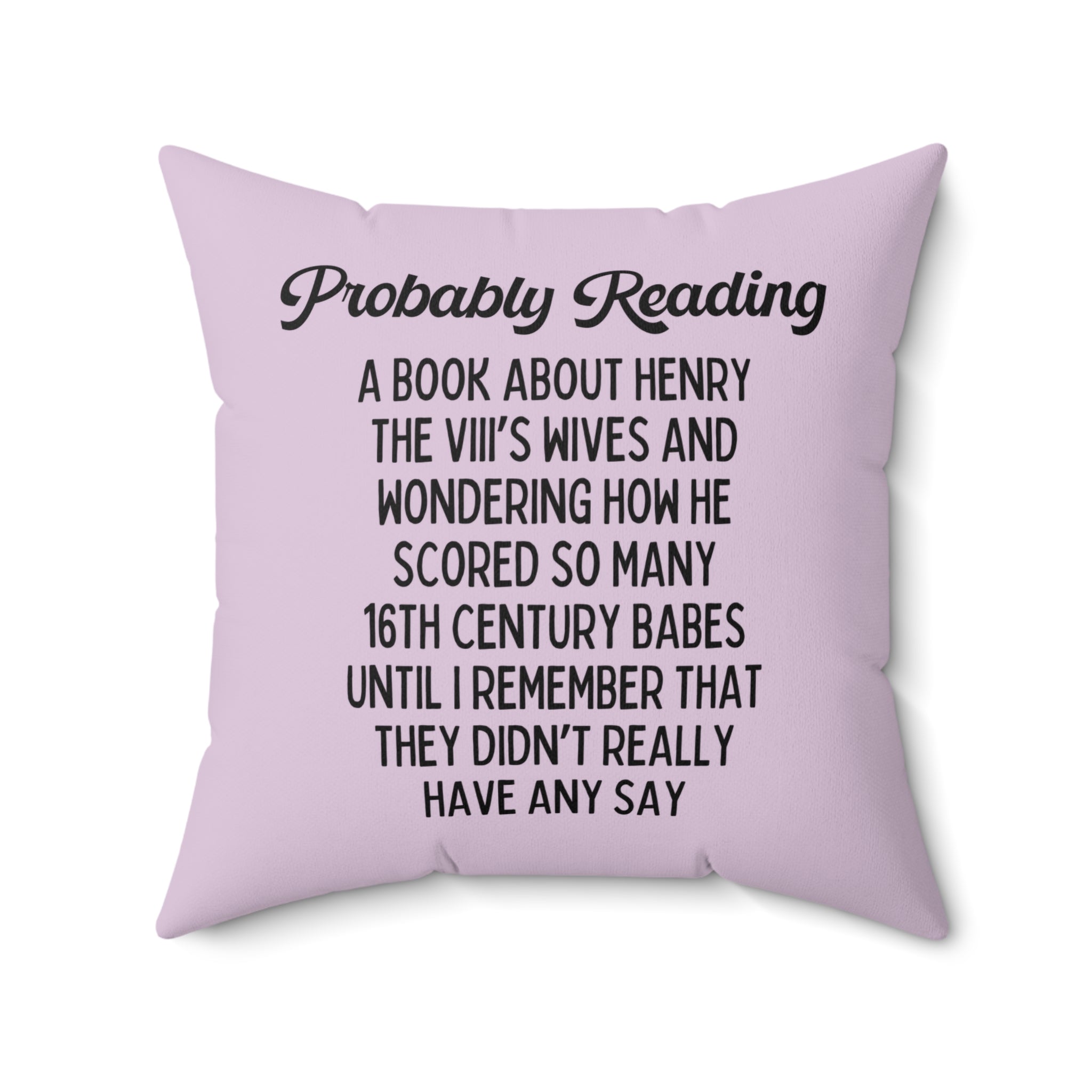 Bookish Tudor History Pillow