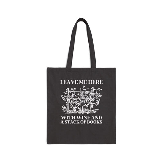 Books and Wine Tote Bag - BIG FRENCHIES