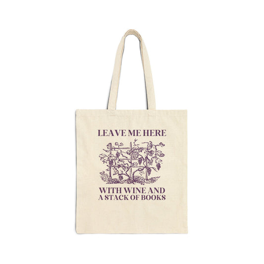 Books and Wine Tote Bag - BIG FRENCHIES