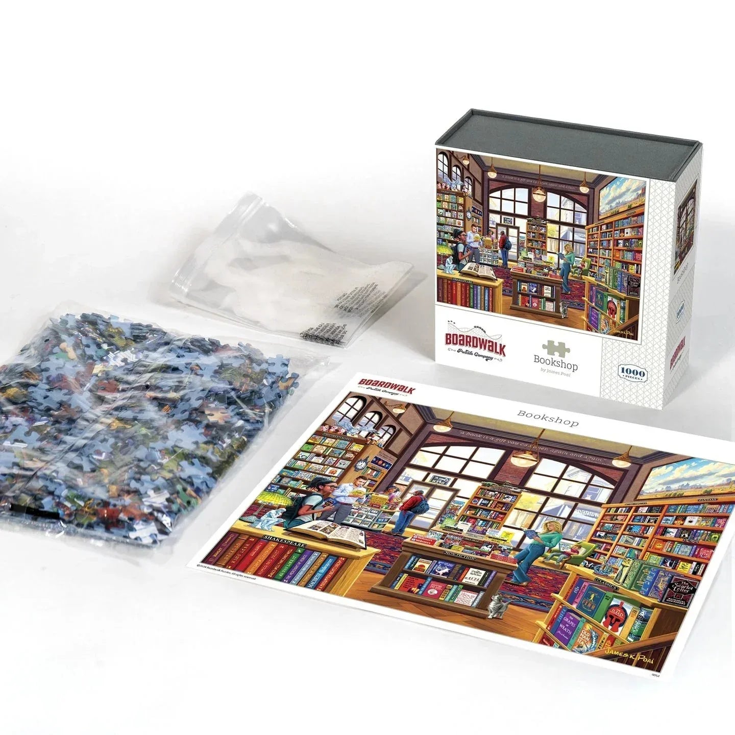 Bookshop 1000 Piece Puzzle by Boardwalk - BIG FRENCHIES