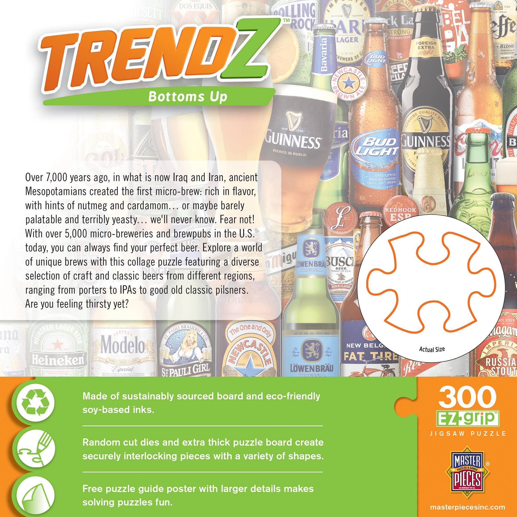 Bottoms Up 300 Piece Trendz Jigsaw Puzzle by Masterpieces - BIG FRENCHIES