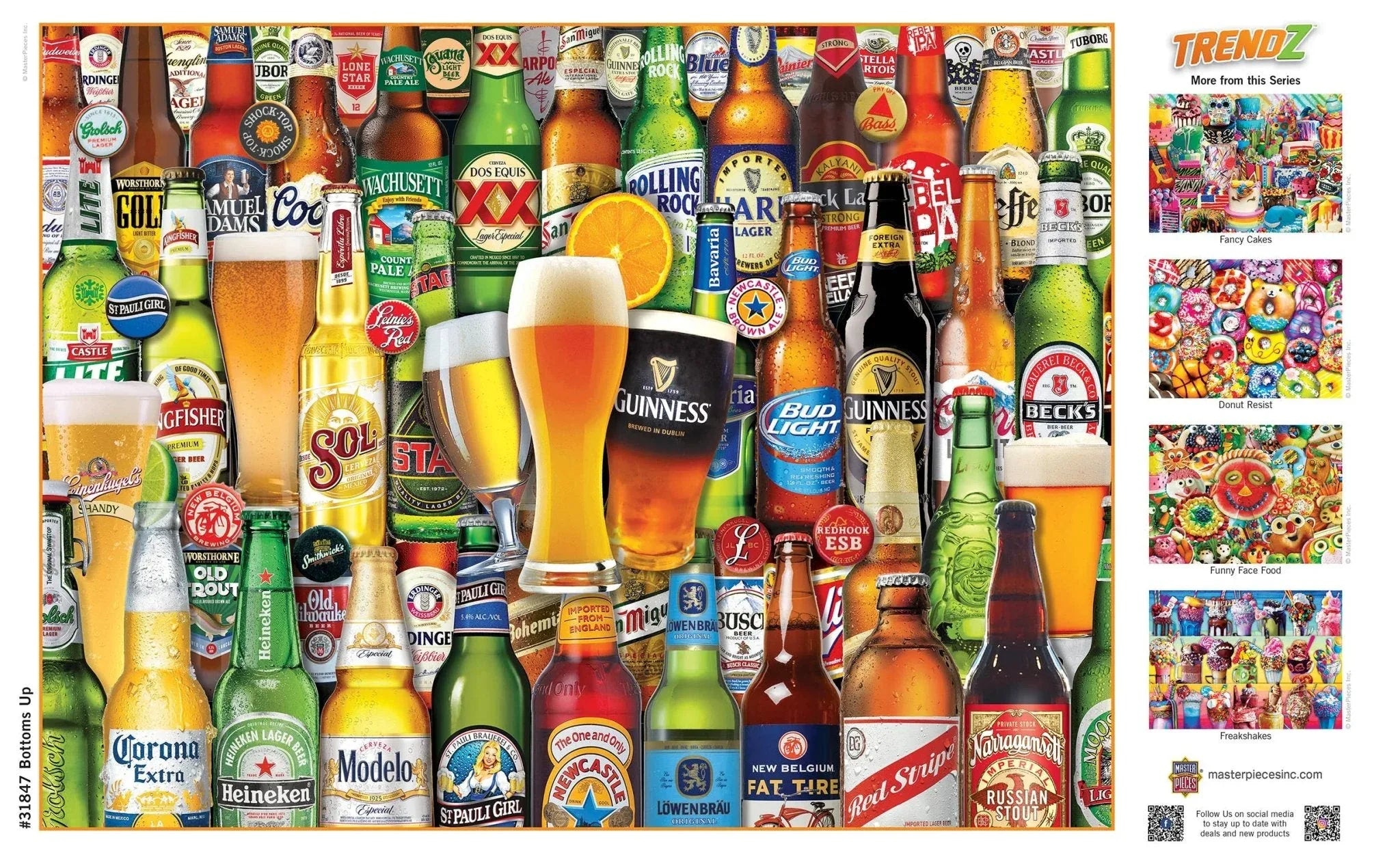 Bottoms Up 300 Piece Trendz Jigsaw Puzzle by Masterpieces - BIG FRENCHIES