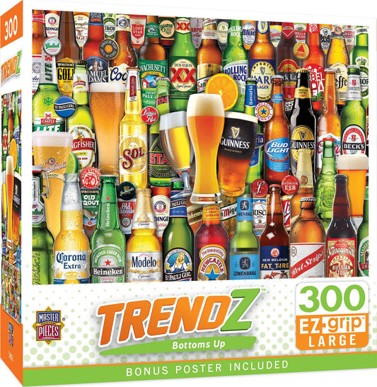 Bottoms Up 300 Piece Trendz Jigsaw Puzzle by Masterpieces - BIG FRENCHIES