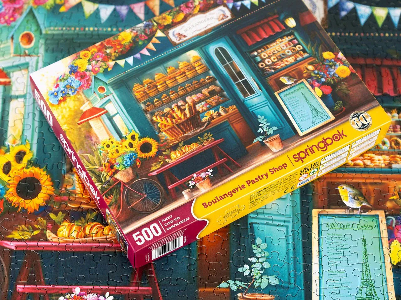 Boulangerie Pastry Shop 500 Piece Jigsaw Puzzle by Springbok Puzzles - BIG FRENCHIES
