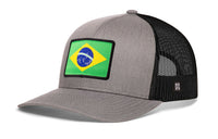 Brazil Flag Trucker Hat  |  Brazilian Snapback