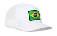 Brazil Flag Trucker Hat  |  Brazilian Snapback
