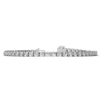 6ctw Created Sapphire Tennis Bracelet - 3mm Stones - 14K Gold Overlay in White, Yellow or Rose Gold