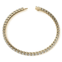 2CTW Created Moissanite Tennis Bracelet - Sterling Silver, 7" Length, White or 14K Gold Plated