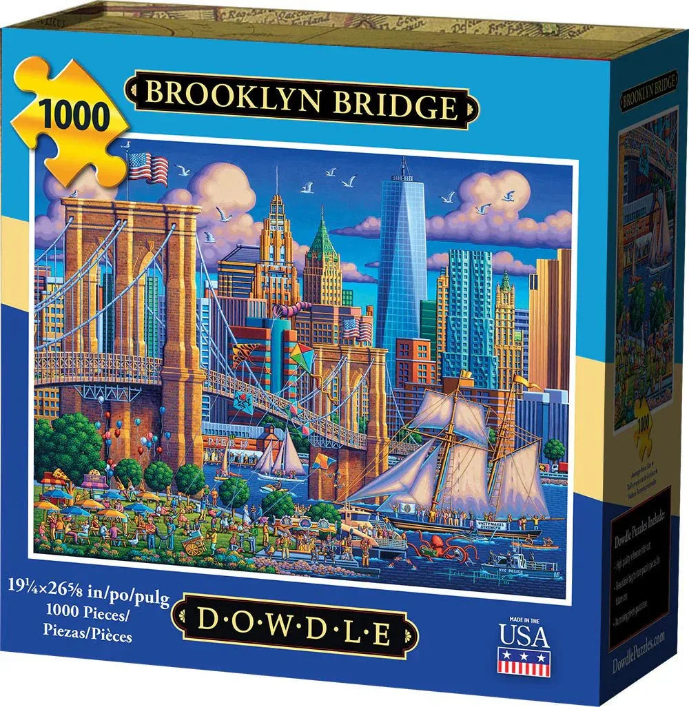 Brooklyn Bridge 1000 Piece Jigsaw Puzzle | Dowdle Puzzles - BIG FRENCHIES
