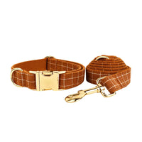 Personalized Classic Brown Plaid Classic Set