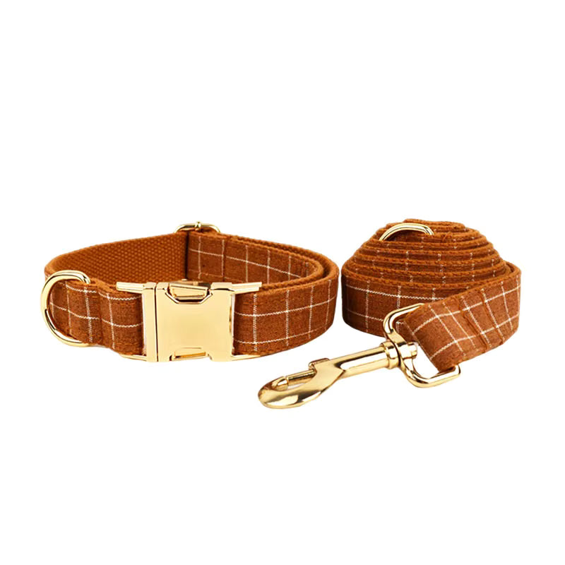 Personalized Classic Brown Plaid Classic Set