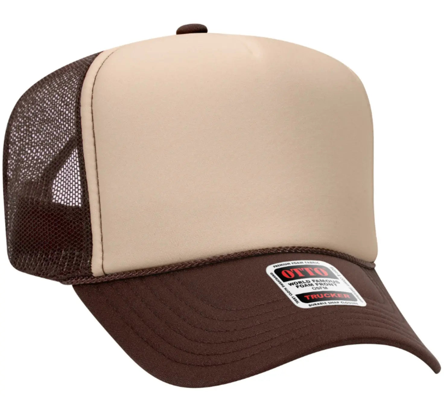 On My Husband's Last Nerve Skeleton Design Adult Otto Foam Trucker Hat