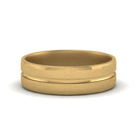 Brushed Mens Wedding Band