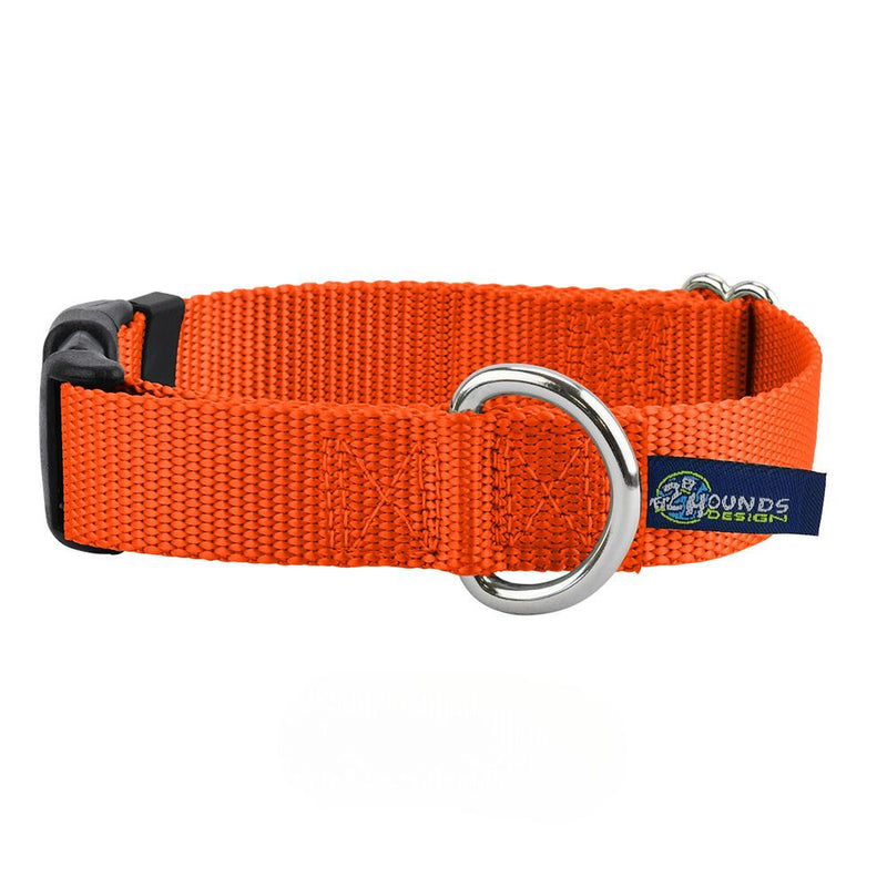 1″ Rust Nylon Dog Collar-Pet Collars & Leashes-BIG FRENCHIES-2 Hounds Design