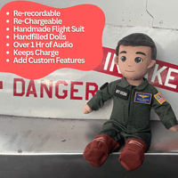 My Hero™ Flight Suit Pilot Daddy Doll | Recordable Plush