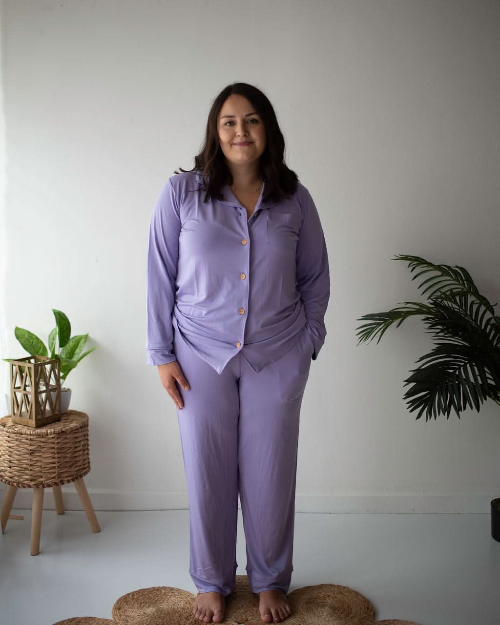 Wisteria | Adult Button Pajama Top