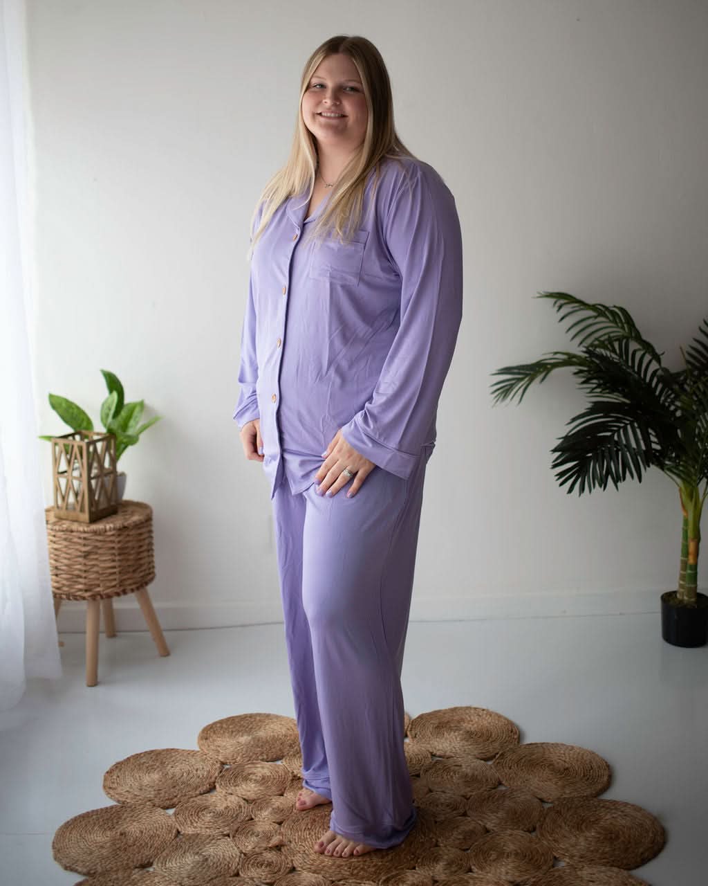 Wisteria | Adult Button Pajama Top