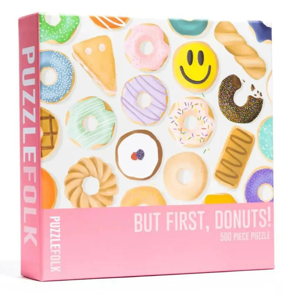 But First, Donuts 500 Piece Jigsaw Puzzle by Puzzlefolk