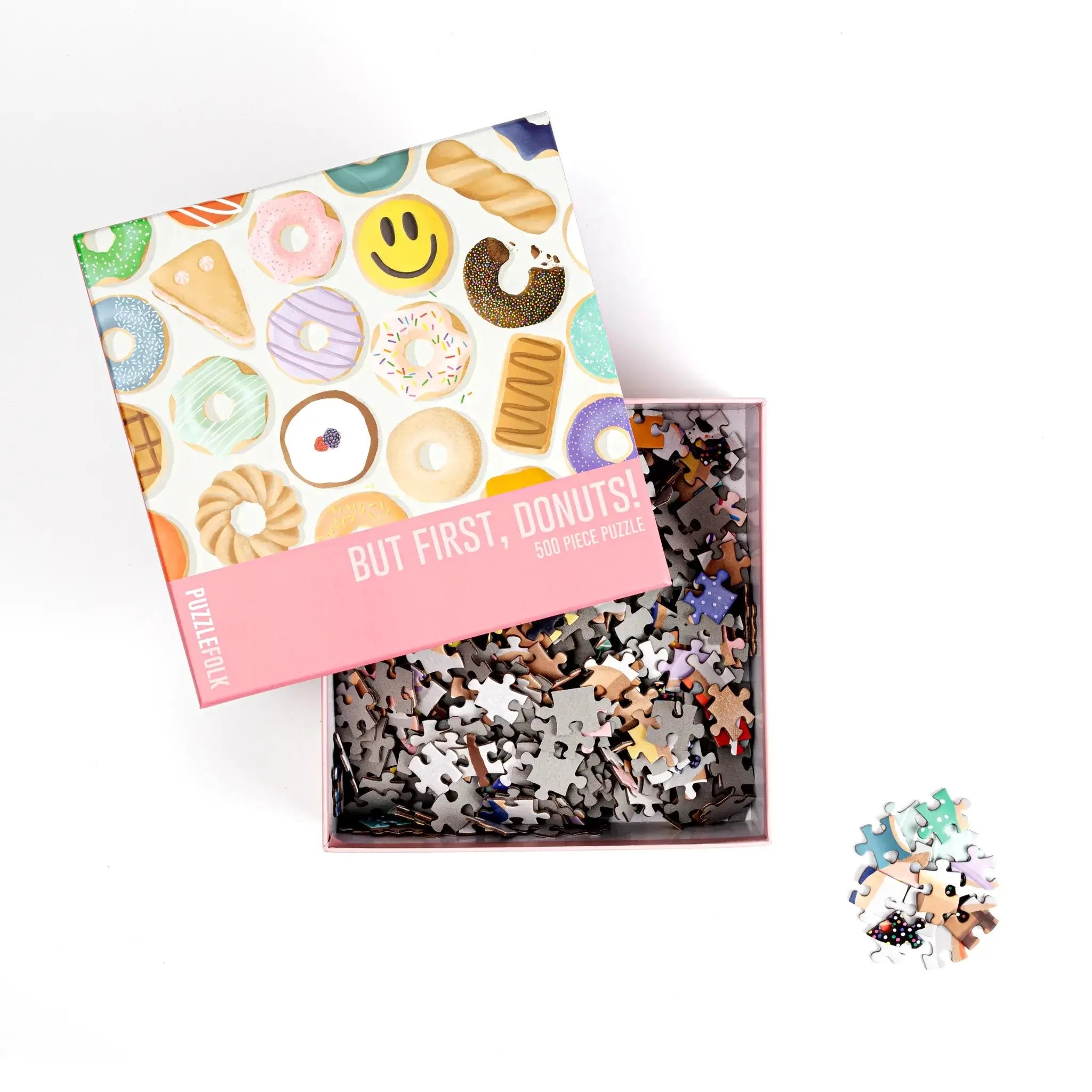 But First, Donuts 500 Piece Jigsaw Puzzle by Puzzlefolk