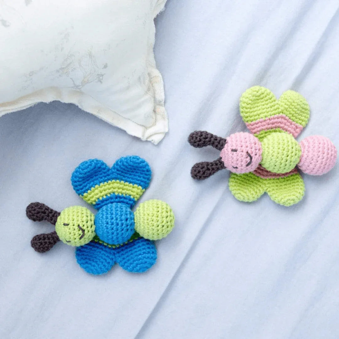 Butterfly baby rattle - BIG FRENCHIES