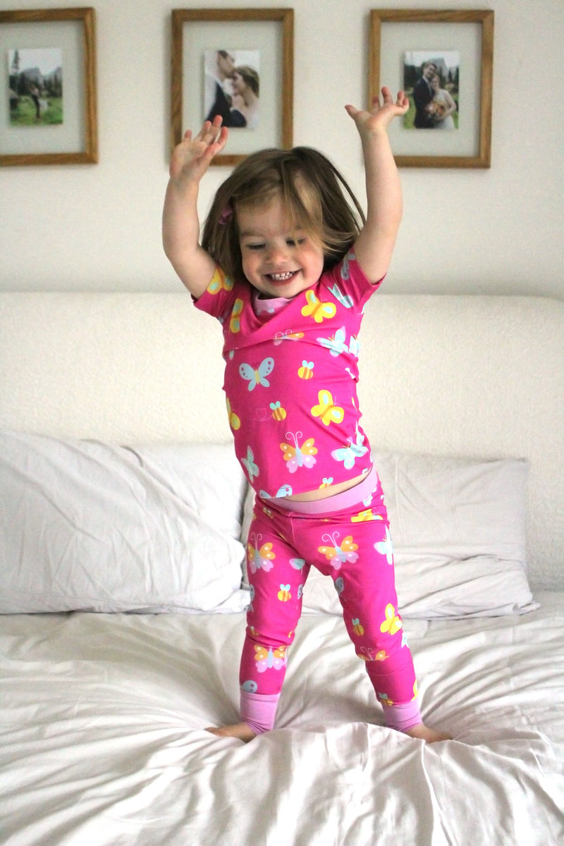 Flutterpop Short Sleeve Pajama Set - BIG FRENCHIES