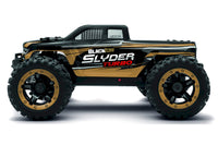BlackZon Slyder MT Turbo 1/16 4WD RTR 2S Brushless Monster Truck – Gold (540212)