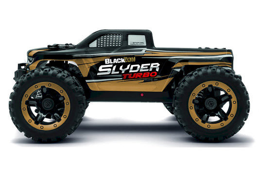 BlackZon Slyder MT Turbo 1/16 4WD RTR 2S Brushless Monster Truck – Gold (540212)