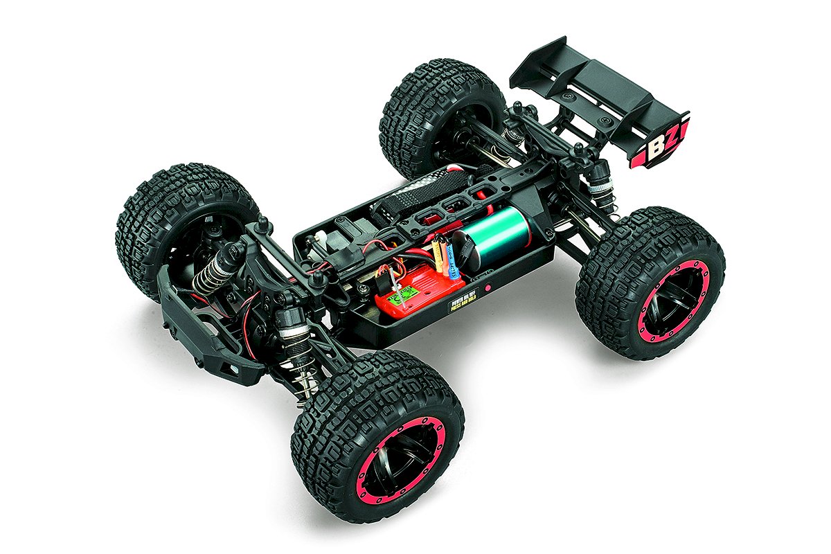 BlackZon Slyder ST Turbo 1/16 4WD RTR 2S Brushless Stadium Truck – Red (540217)