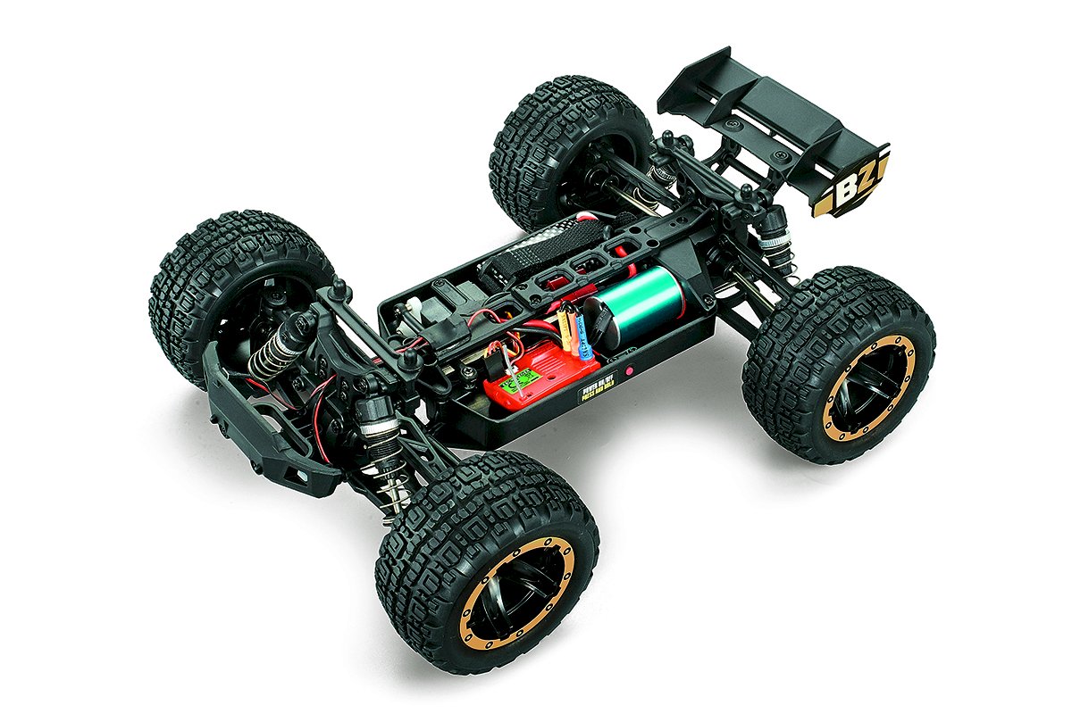 BlackZon Slyder ST Turbo 1/16 4WD RTR 2S Brushless Stadium Truck – Gold (540218)