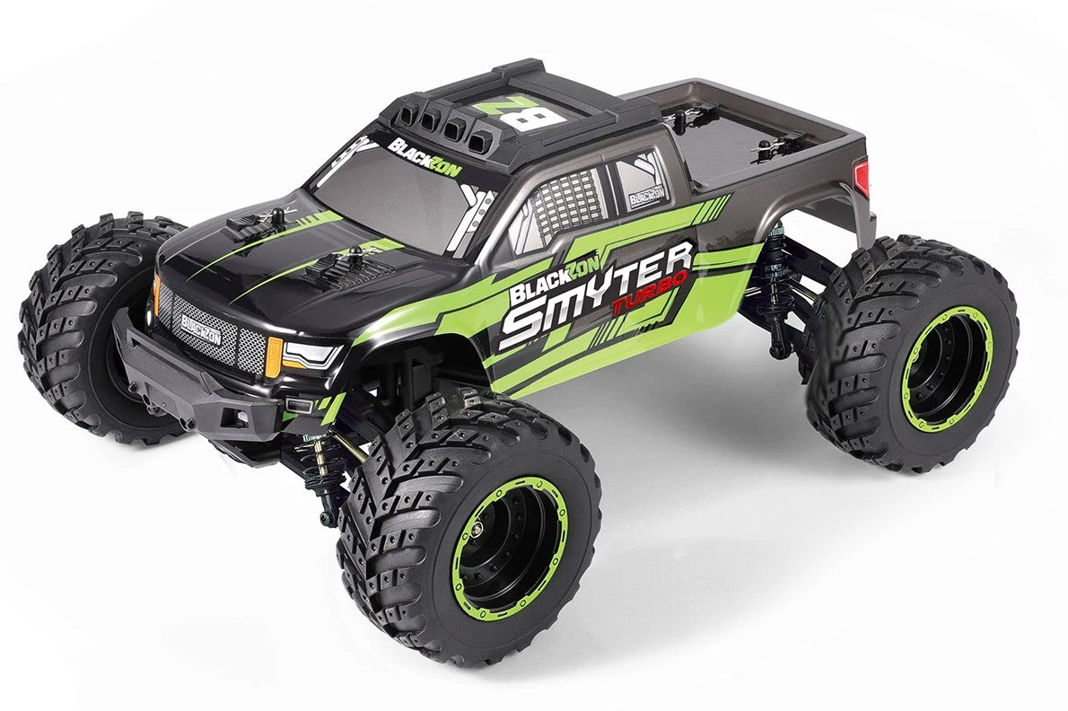 BlackZon Smyter MT Turbo 1/12 4WD RTR 3S Brushless Monster Truck – Green (540251)