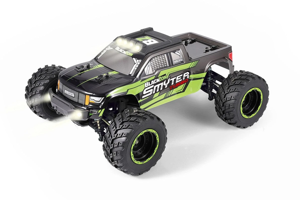 BlackZon Smyter MT Turbo 1/12 4WD RTR 3S Brushless Monster Truck – Green (540251)