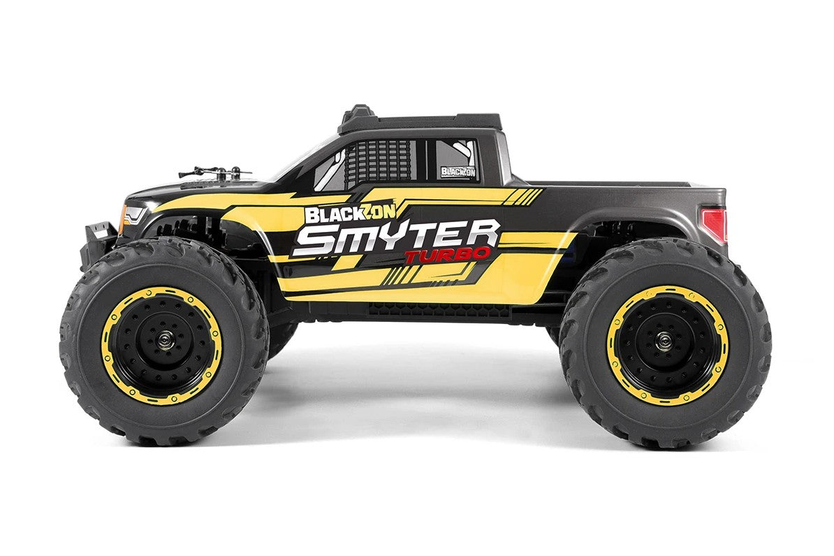 BlackZon Smyter MT Turbo 1/12 4WD RTR 3S Brushless Monster Truck – Yellow (540253)
