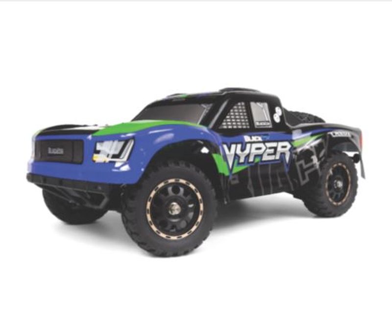 BlackZon Vyper SC 1/14 4WD Electric Short Course Truck (Blue/Green) 540274