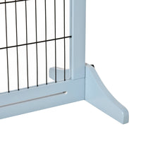 71" W x 27.25" H Extra Wide Freestanding Pet Gate with Adjustable Length Dog, Cat, Barrier for House, Doorway, Hallway, 