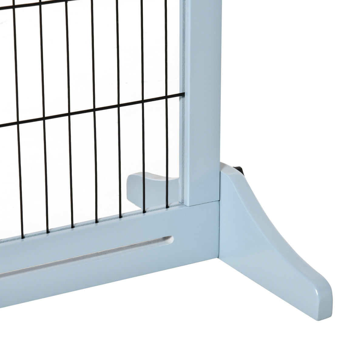 71" W x 27.25" H Extra Wide Freestanding Pet Gate with Adjustable Length Dog, Cat, Barrier for House, Doorway, Hallway, 