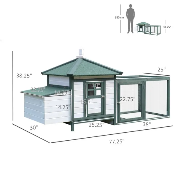 Wooden Chicken Coop Swiship-Ship Prohibited By WalMart
