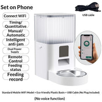 Remote Pet Feeder With Scheduled Feeding And Monitoring Features