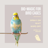Bird Cage Cleaner Bird Poop Remover Natural Enzyme Spray USA Made