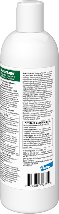 12 Oz Flea & Tick Shampoo for Puppies & Adult Dogs . - BIG FRENCHIES