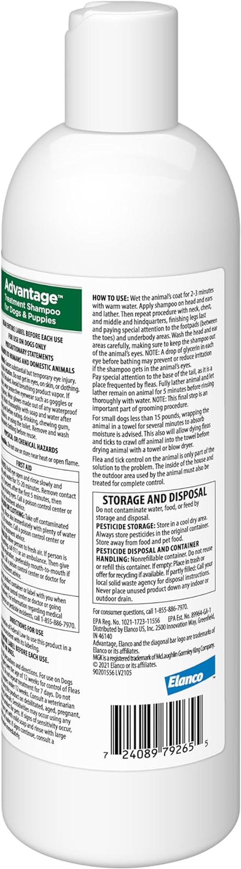 12 Oz Flea & Tick Shampoo for Puppies & Adult Dogs . - BIG FRENCHIES