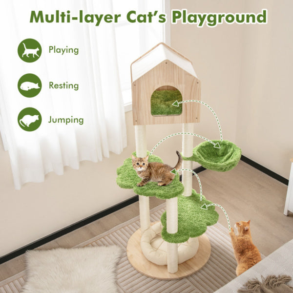5 Story Cat Tree, Cat Villa