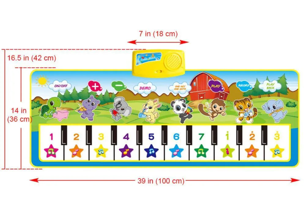 Baby Mat Musical Carpet Music Mat Piano Mat & 8 Instrument Tone Early Educational Toys For Kids Piano - BIG FRENCHIES