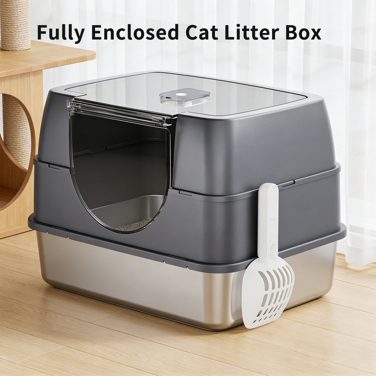 Only Self Pickup---Galaxy Stainless Steel Cat Litter Box
