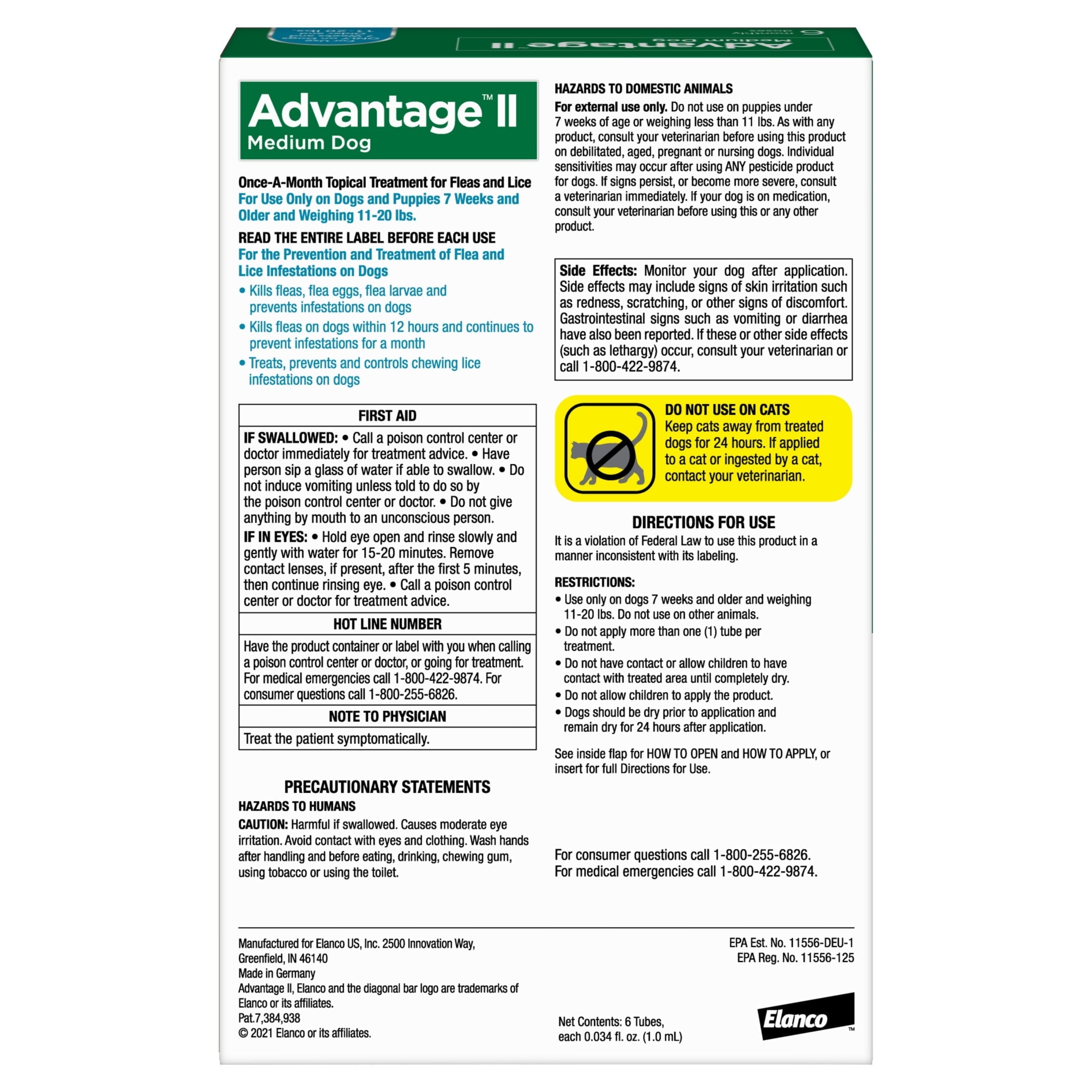 Vet-Recommended Flea Prevention for Medium Dogs 11-20 Lbs, 6-Monthly Treatments - BIG FRENCHIES