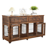 Dog Crate Furniture with Openable Partition - BIG FRENCHIES