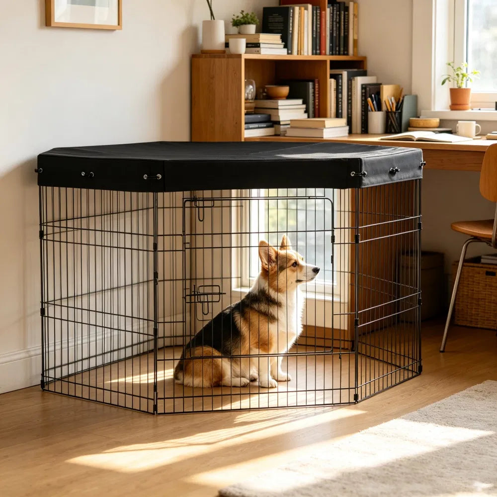 Dog House with Easy to Clean and Space-Saving for Outdoor