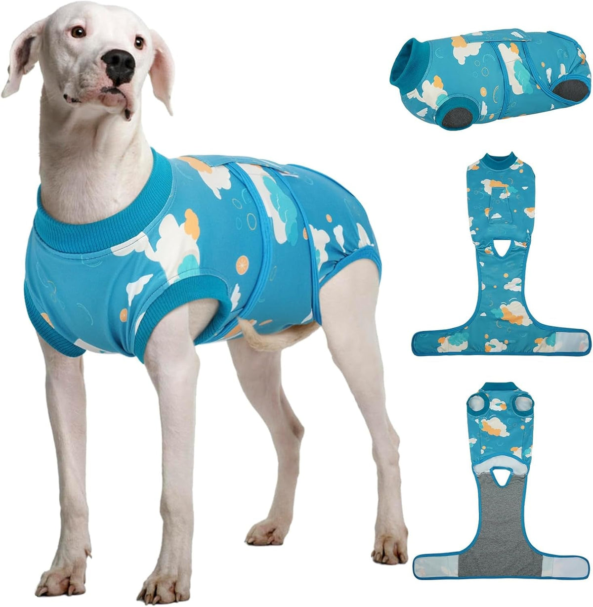 Female Dog Recovery Suit After Spay, XS–2XL